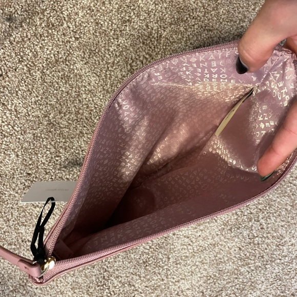 Kate spade pink sparkly leather feel clutch bag - Picture 3 of 4